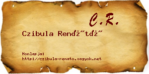 Czibula Renátó névjegykártya
