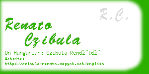 renato czibula business card